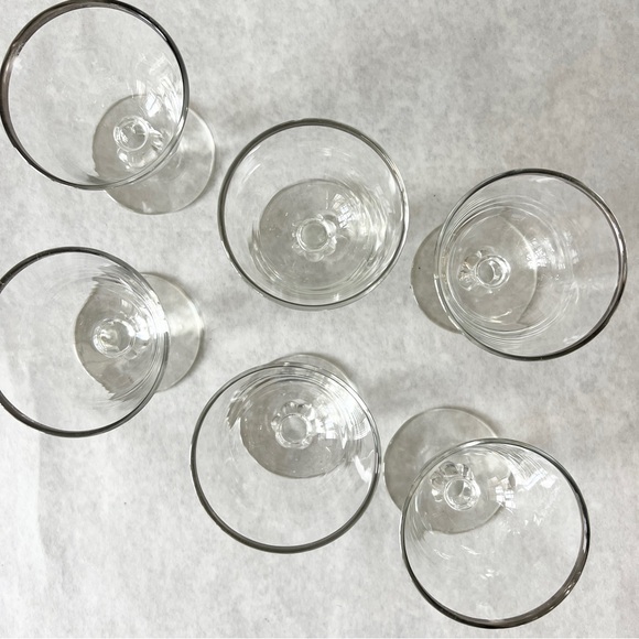 Vintage Mid-Century 1950s Libbey Glass Barware 3003-15 Champagne Set of 6 - Picture 4 of 7